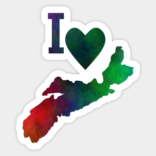 I LOVE Nova Scotia Sticker